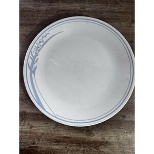 Corelle BLUE LILY Dinner Plate 10 1/4" Flower Cream VGC Multiples Available